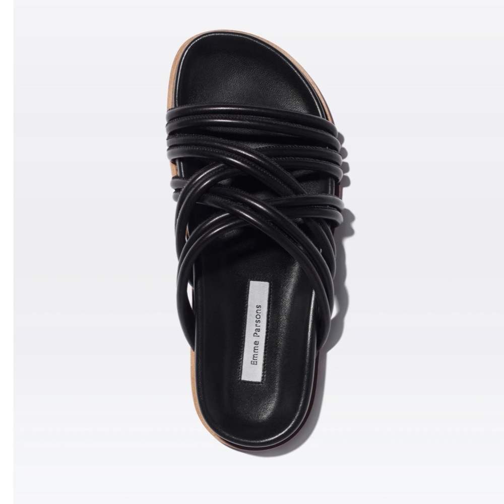 Emme Parsons black Evvie slide SIZE 37 Emme Parsons sandals